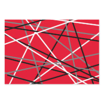 Cool Strickgitarre Rot Grau Schwarz