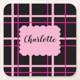 Cool Striped Pattern Rechteckiger Pappuntersetzer