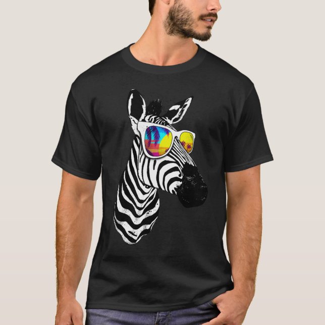 Cool summer zebra T-Shirt (Vorderseite)