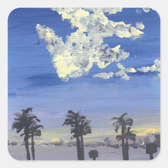 Cool Sunset Stickers (Vorderseite)