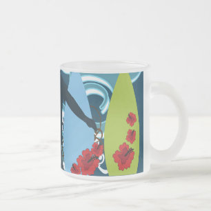 Cool Surfer Typ Surfing Beach Ocean Design Mattglastasse
