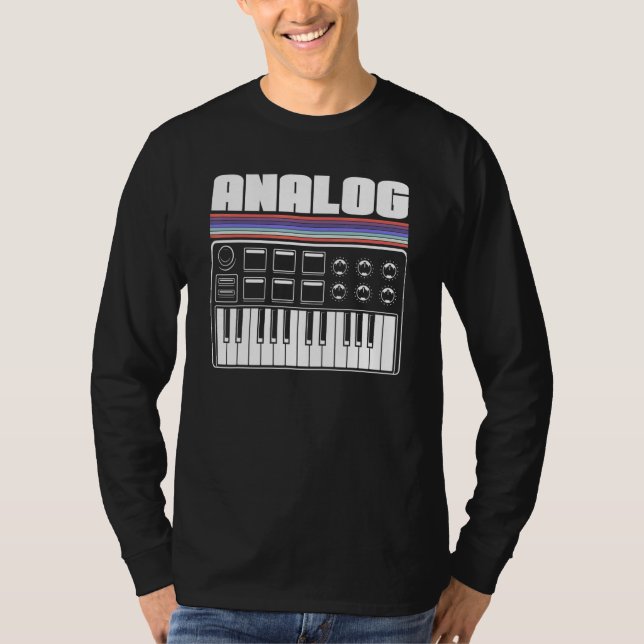 Cool Synthesizer Analog Acid Machine Nerd Synth 80 T-Shirt (Vorderseite)