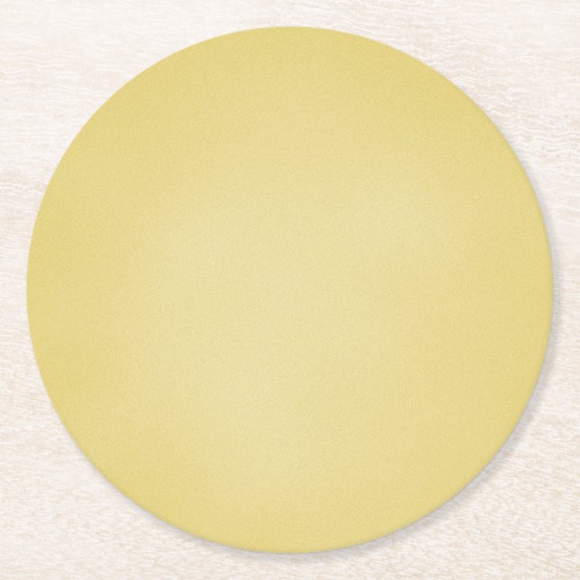 Cool Tan Grainy Look Runder Pappuntersetzer (Vorderseite)