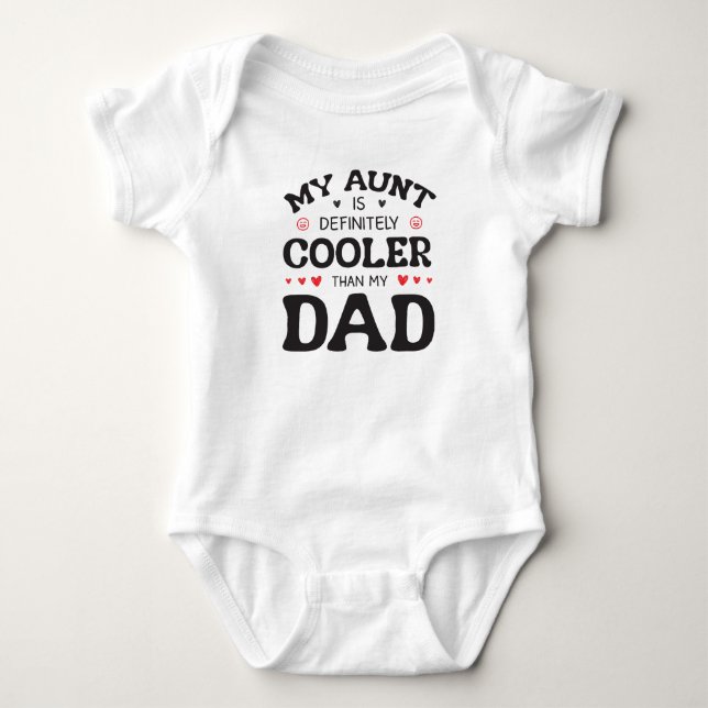 Cool Tante Funny Family Baby Strampler (Vorderseite)