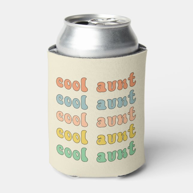 Cool Tante Modernes Retro Niedliche Geschenke für  Dosenkühler (Kanne Vorderseite)
