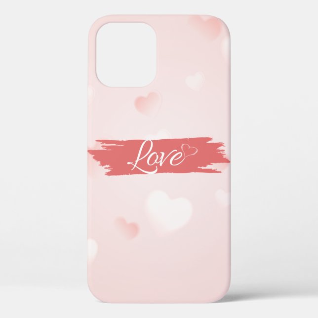 Cool tendance Pink Heart Love Coque-Mate coque iph (Verso)