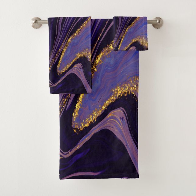 Cool tendance violet or marbre Motif (En situation)