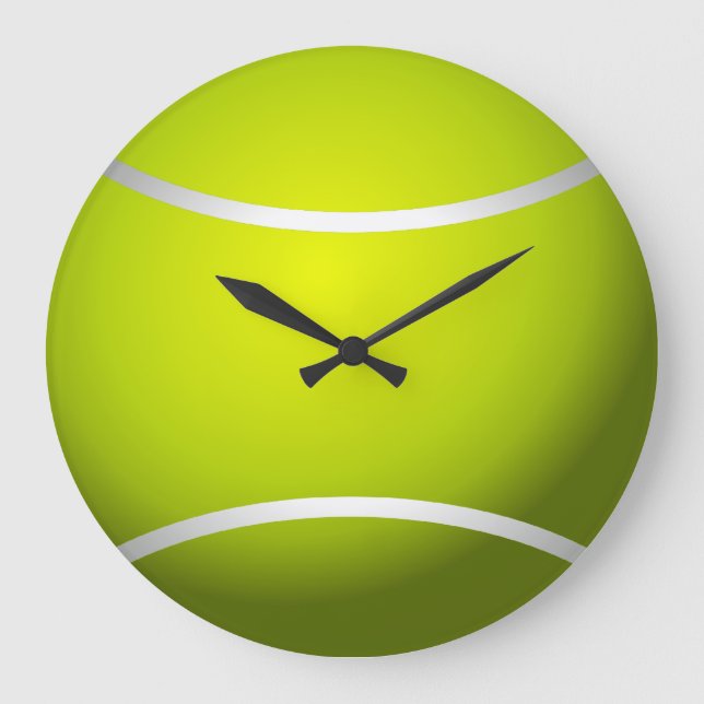 Cool Tennis Clock #2 Große Wanduhr (Vorderseite)