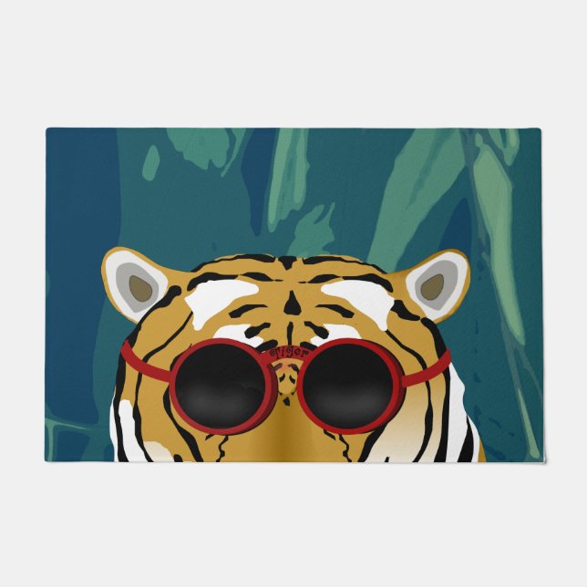 Cool Tiger Doormat Fußmatte (Vorderseite)