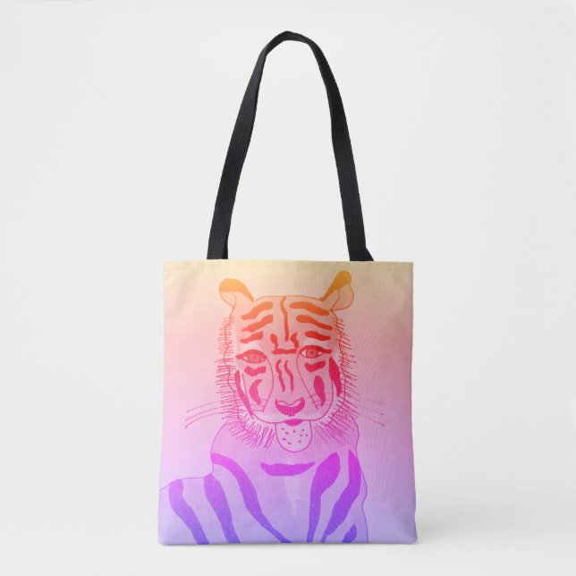Cool Tiger Tote Bag Tasche (Vorderseite)
