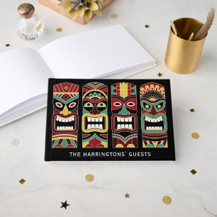 Cool Tiki Totems individuelle Name & Text Gästebuch