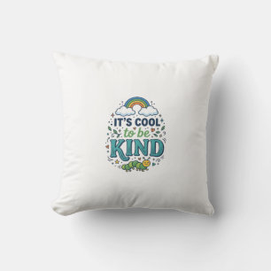 Cool To Be Kind Regenbogen-Raupe-Shirt-Design_1 Kissen