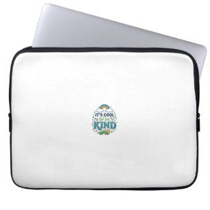 Cool To Be Kind Regenbogen-Raupe-Shirt-Design_1 Laptopschutzhülle