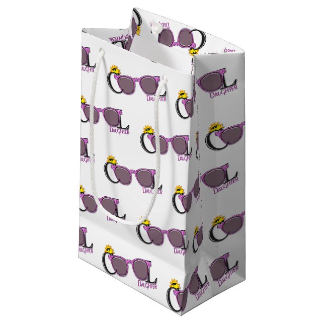 Cool-Tochter-Sonnenbrille Kleine Geschenktüte (Vorderseite Schrägansicht)