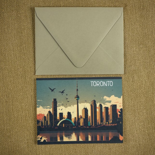 Cool Toronto Canada Skyline Postkarte (toronto canada ontario city view postcard)