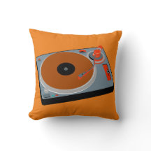 Cool Tourne-disque graphique no 3 Coussin