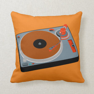 Cool Tourne-disque graphique no 3 Coussin