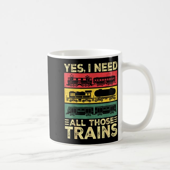 Cool Train Model Funny Train Railroad  Kaffeetasse (Rechts)