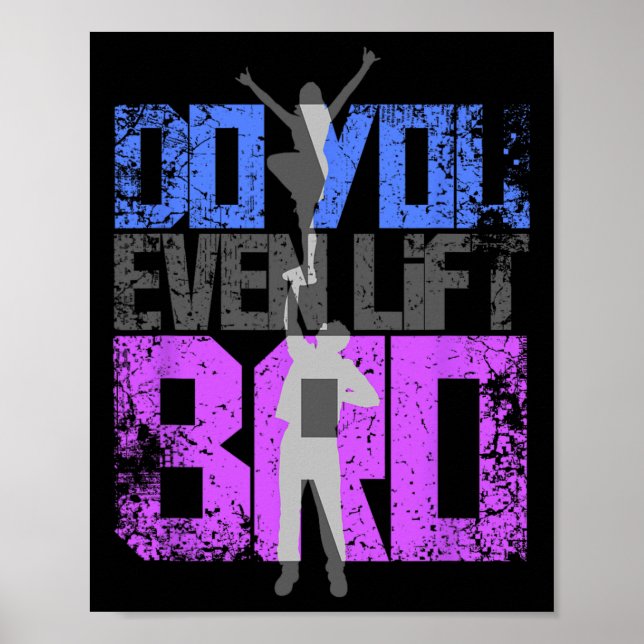 Cool, trainierst du überhaupt, Bro Cheerleading, G Poster (Vorne)