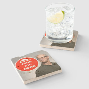 Cool! Travertin Untersetzer - Personalisiert