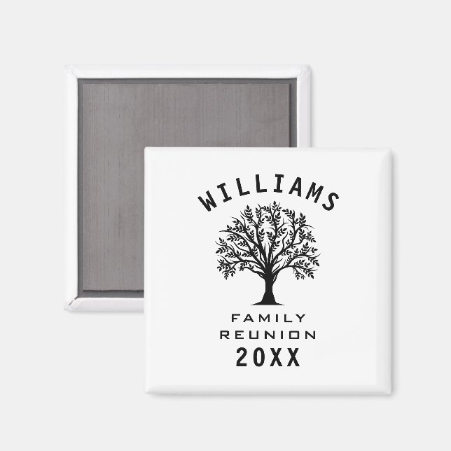Cool Tree Family Wiedersehen Sommerurlaub Straßenr Magnet (Vorderseite/Rückseite)