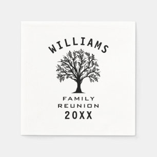 Cool Tree Family Wiedersehen Sommerurlaub Straßenr Serviette