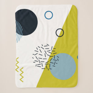Cool, trendig, modern, geometrisch grün von Memphi Sherpadecke