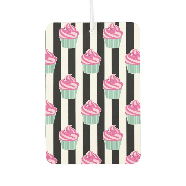 Cool Trendy Black and Wite Autolufterfrischer (Vorderseite)