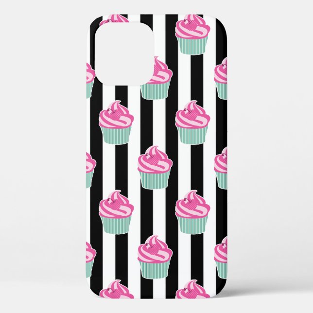 Cool Trendy Bleck und Withe Case-Mate iPhone Hülle (Rückseite)