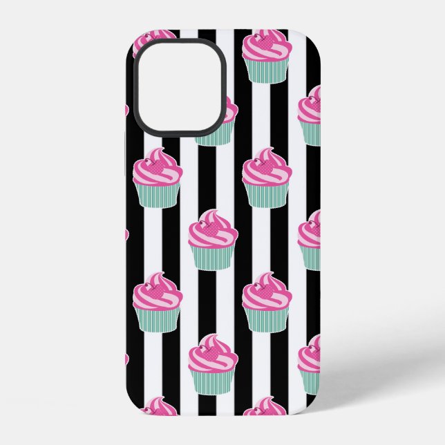 Cool Trendy Bleck und Withe iPhone 12 Hülle (Rückseite)