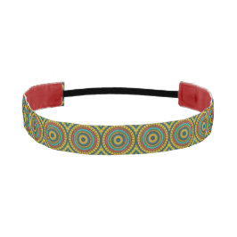 Cool Trendy Blue Red Yellow Mandala Tribal Ethnic
