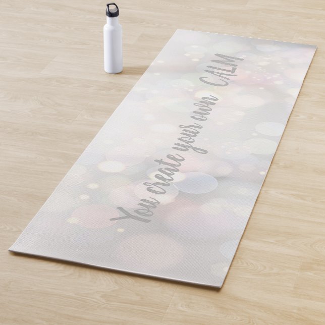Cool Trendy Bokeh - Sie schaffen Ihre eigene Ruhe Yogamatte (Beispiel)