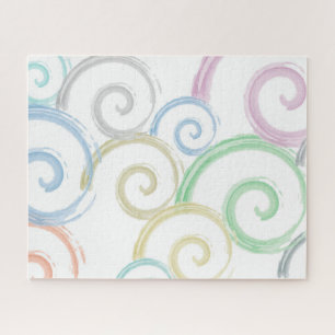 Cool, trendy, modern wave water color brushes