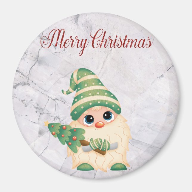 Cool, trendy. Schöne Weihnachten Magnet (Vorne)