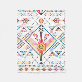 Cool trendy Stammesgeometrie Fleecedecke