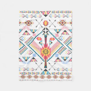 Cool trendy Stammesgeometrie Fleecedecke