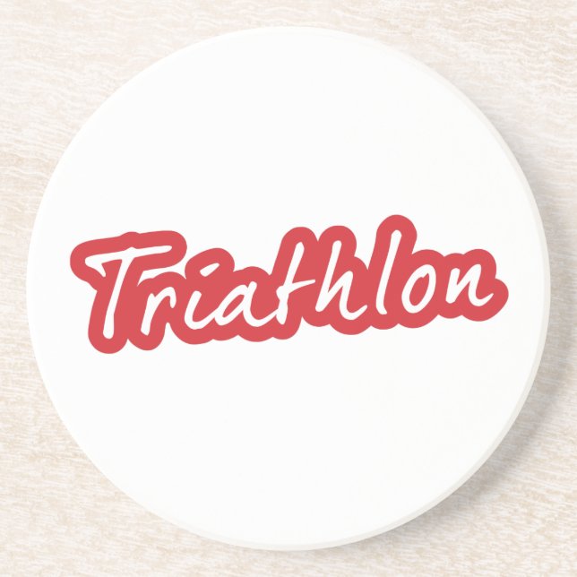 Cool Triathlon design Sandstein Untersetzer (Vorne)