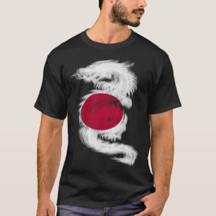 Cool Trippy Dragon EDM Rave technics Japan T-Shirt