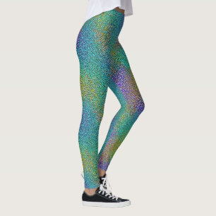 Cool türkisfarbene Chamäleon Hautfarbe Aura Effekt Leggings