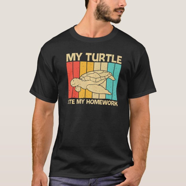 Cool Turtle For Kids Boys Sea Turtle Aquatic Anima T-Shirt (Vorderseite)