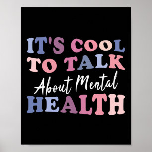 Cool, über das Bewusstsein für psychische Gesundhe Poster