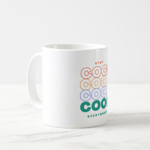 Cool überall bleibe - Minimalistisches trendiges D Kaffeetasse
