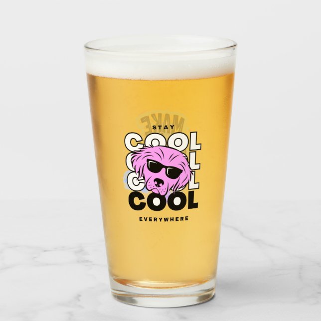 Cool überall bleibe und heute großartigen Glass-Cu Glas (Vorne (Gefüllt))