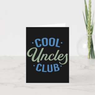 Cool Uncles Club Best Unver Funny Pocket Fath Karte
