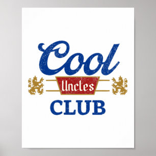 Cool Uncles Club Best Unver Funny Pocket Fath Poster
