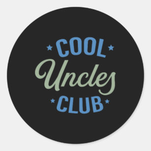 Cool Uncles Club Best Unver Funny Pocket Fath Runder Aufkleber