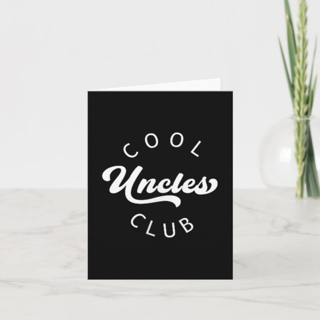 Cool Uncles Club Beste Einheit Ever Funny Pocket Karte (Vorderseite)