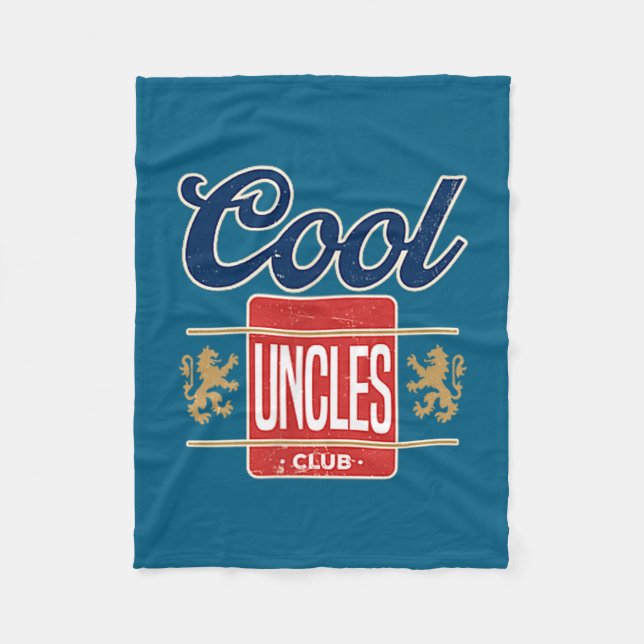 Cool Uncles Club For New Uncle Father's Day Uncle  Fleecedecke (Vorderseite)
