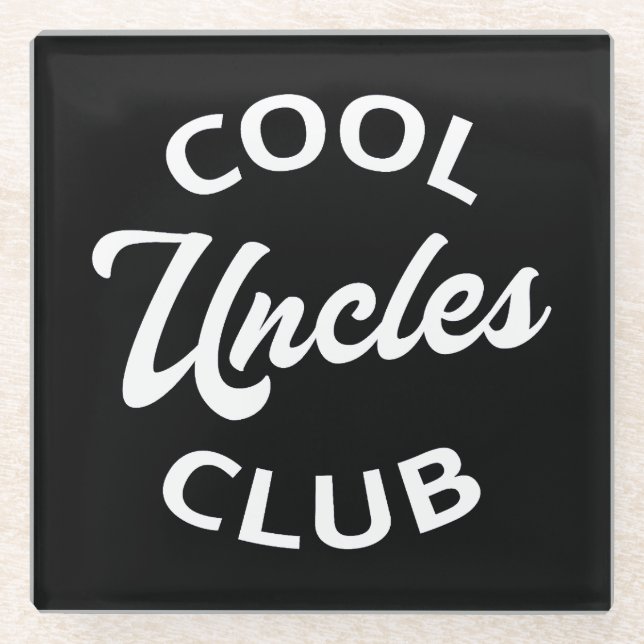 Cool Uncles Club I Glasuntersetzer (Vorderseite)