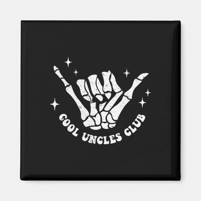 Cool Uncles Club Uncle Cke Birthday Father's Day  Magnet (Vorne)